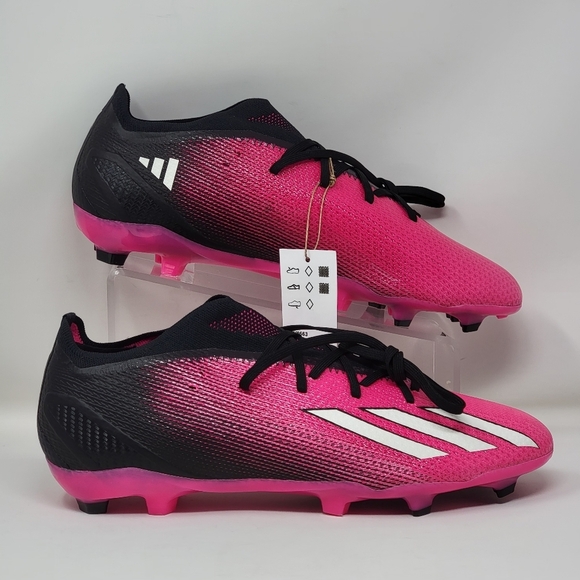Adidas X FG Black Pink Soccer Cleats GV9563 Mens